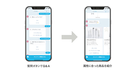 質問パネル機能の画面イメージ