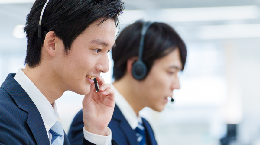 専門人材による有人対応イメージ